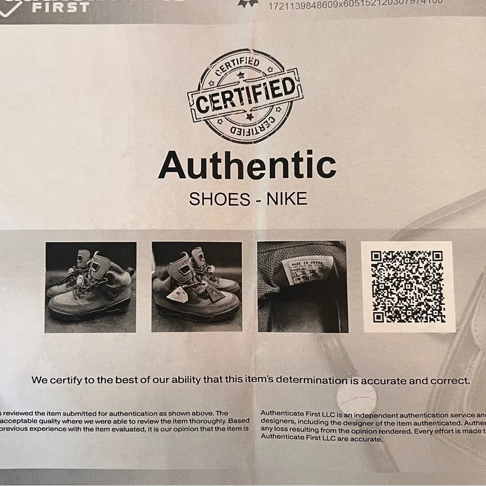 *Rare* COA Jordan Winterized Spizike Boot Flint Grey Cherrywood Nightshade - Picture 3 of 16